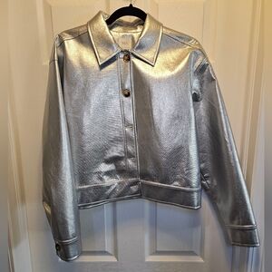 Metallic Silver Jacket